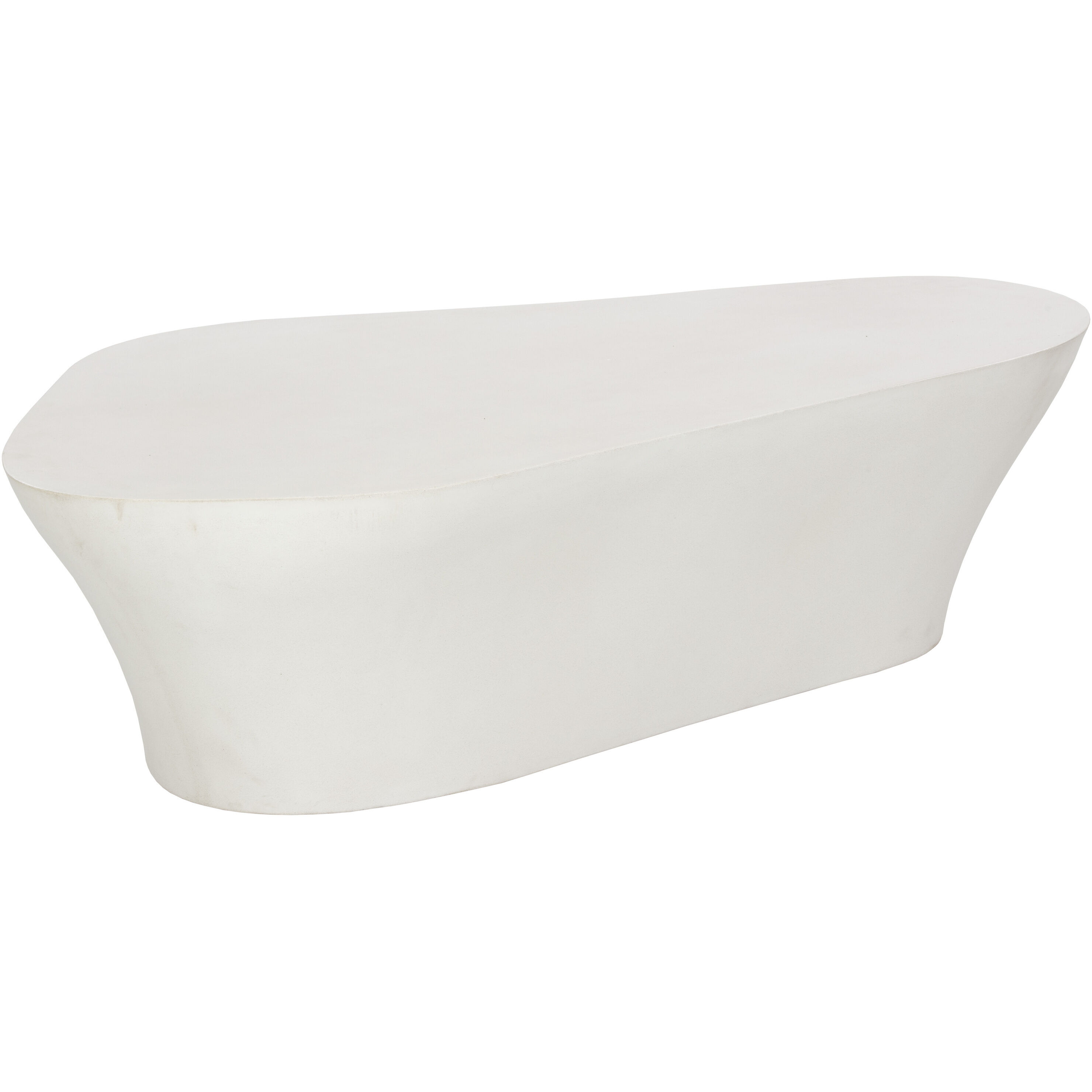 Dali 58.25 X 31.5 inch White Outdoor Coffee Table